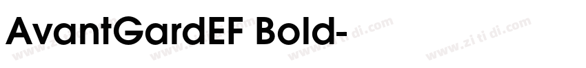 AvantGardEF Bold字体转换
